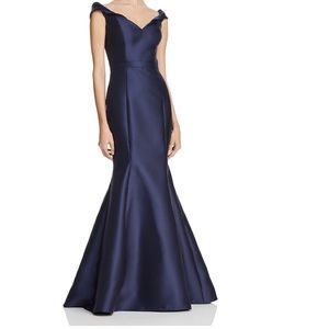 Mikado Off-the-Shoulder Gown